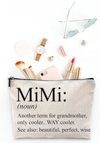 Sufamb Mimi Grandma Gifts - Mother's Day & Birthday Bags, Small Cosmetic Makeup Bag for Purse