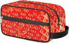 Strawberry Print Travel Toiletry Bag for Women Men Lightweight Cosmetic Makeup Bag Organizer Waterproof Shaving Bag Dopp Kit with Large Capacity for Toiletries and Shaving Accessories
