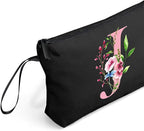 Birthday Friendship Womens Bridesmaid Proposal Coolest Gifts for Sister Teacher Coworkers Bride Personalized Travel Makeup Cosmetic Bag with Mirror Valentines Mothers Day Christmas Graduation J