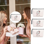 Hanamiya Na 3Pcs Girls Trip Gifts Favors Weekend Bag Funny Makeup Bag Girls Weekend Gifts Friendship Weekender Bags for Women Girl Bridesmaid Cosmetic Bags Zipper Pouch Wedding Bachelorette Party