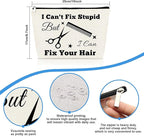 Hairdresser Gifts Hair Stylist Makeup Bag Hair Stylist Gifts Cosmetic Bags Funny Hair Dresser Gift Cosmetic Pouch Zipper Makeup Case Christmas Inspirational Graduation Gift for Hairdresser