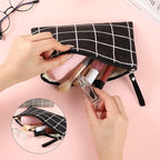 2 Pcs Small Cosmetic Bag, Multi-Function Canvas Cosmetic Pouch Small Zipper Pouch Makeup Bag Purse Pouches Cute Makeup Pouch Christmas Gifts Stocking Stuffers for Women