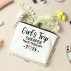 2 PCS Girls Trip Favors - 2025 Girls Weekend Gifts for Women Bestie & Friend Gifts - Sister & Her Best Friend Friendship Holiday Vacation Makeup Bag & Weekend Bags