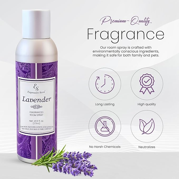 Expressive Scent 6 oz Lavendar Fragrance Room Spray