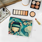 Japanese-style Doll Makeup Bag, Large Capacity Travel Makeup Case Cosmetic Bags for Women, Portable Pouch Purse Travel Essentials Toiletries Accessories, Christmas Birthday Gifts for Women
