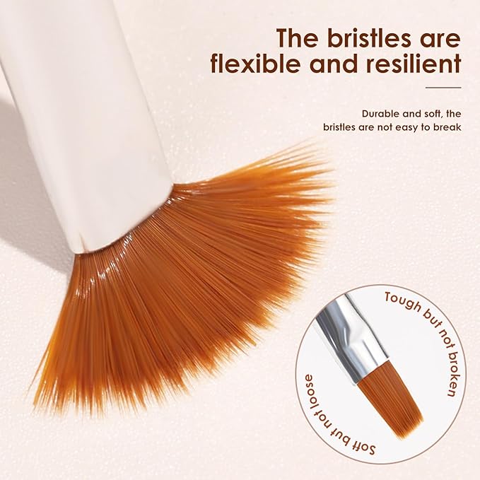 Nail Art Brushes Fan Shaped Pen, Gradient Brush, Nail Drawing Pen For Home DIY Salon Use, 05