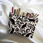Botanical Cat Makeup Bag Cat Gifts Cosmetic Bag Cat Lover Gifts for Women Girls Friends Niece Cat Themed Gifts Cat Stuff Travel Organizer Zipper Pouch Graduation Birthday Friendship Gifts