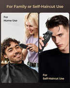 Electric Hair Clippers for Men, Cordless Clipper and Trimmer Set, Clippers for Hair Cutting Kit with Long Battery Life, Hair Grooming Trimmer for Family Kids and Self-Haircut Use