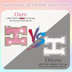Glitter Initial Letter Makeup Bag, Small Personalized Sequins Letters PU Leather Cosmetic Bag Portable Waterproof Makeup Zipper Pouch, Shine Handbag Organizer Travel Bag Gifts for Women&Girls(White-H)