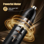 Nose Hair Trimmer for Men, 2025 Professional Painless USB Rechargeable Eyebrow Trimmer, Ear and Nose Hair Trimmer for Men Women, Facial Hair Remover with Powerful Motor, Black