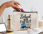 IWXYI School Nurse Gifts,School Nurse Makeup Bag Make up Bags Zipper Pouch Travel Toiletry Gifts