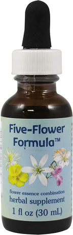 Flower Essence Services, Five-Flower Formula Dropper - 1 oz