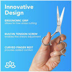 Equinox Barber & Salon Styling Series, Barber Hair Cutting Scissors/Shears, 6.0" Overall Length