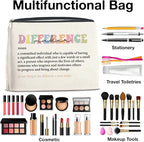 Difference Maker Makeup Bag Thank You Gifts for Mentor Leader Coach Boss Manager Leaving Retirement New Job Going Away, Difference Maker Gifts Cosmetic Bag Zipper Makeup Pouch