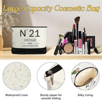 21st Birthday Gifts for Her Canvas Tote Bag Travel Gear, Unique 21 Years Old Gifts for Girlfriend Sister Coworker Friends Classmate Women, Vintage N°21 Handbag & Cosmetic Bag & Back in 2004 Poster