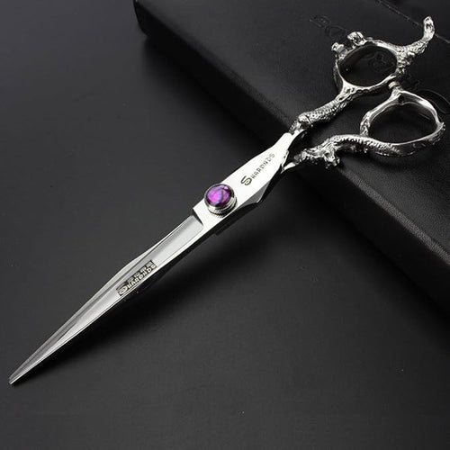 6/7-inch professional hairdresser set, stainless steel scissors hairdresser's exclusive hairdresser. (8-Zoll-Flachschere)