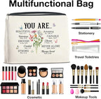 Religious Makeup Bag Motivational Christian Gifts You Are Beautiful Cosmetic Bag Zipper Makeup Pouch