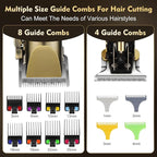 Pro Hair Clippers for Men,Hair Clippers+T-Blade Trimmer+Electric Shaver+Nose Hair Trimmer +6D Electric Head Shaver Set,5 in 1 Cordless Barber Hair Cutting Kit LCD Display Gifts