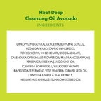 KAHI Heat Deep Cleansing Oil Avocado - Self-Warming Face Oil Cleanser for Blackheads and Waterproof Makeup - Moisturizing Korean Skincare 6.76 fl oz