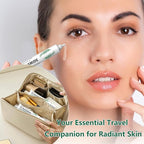 Travel Skincare 5% Niacinamide Serum with 4% Tea Tree Extracts | 1% Ceramide Complex | Deep Hydration | Regulates Sebum | Soothes Skin (3 Pack 0.507 fl.oz | 15ml)