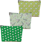 3 PCs Inspirational Tennis Gifts: Makeup Bag & Toiletry Bag - Perfect for Women, Girls or Tennis Lovers - Graduation, Birthday Gifts