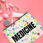 Medicine Cosmetic Bag Gifts for Women Friends Doctor Nurse Healthcare Professionals Colorful Medical Makeup Bag Zipper Pouch