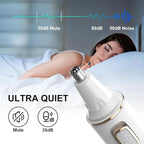 Nose Hair Trimmers for Women Men，Rechargeable Hair Trimmer 2 in 1 Painless Multifunctional Ear and Nose Hair Trimmer with IPX7 Waterproof Dual Edge Blades (White)
