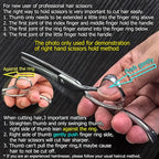 Professional 6 Inch Hair Thinning Shears Barber Scissors Sharp Hair Thinning Scissors 30 Teeth Barber Hair Clippers 440C Shears KINSARO for Hairdresser Barbershop or Home Use