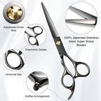 Hair Cutting Scissors Professional 6.89 inch Barber Scissors Multifunctional Salon Thinning Scissors Straight Shears Tools for Mother Father Friends' Christmas Gift