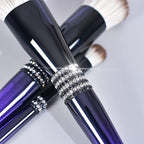 Bueart Design 16Pcs ULTRA SOFT Labeled Pro Makeup Brushes Set with Foundations Powder Blush Concealer Blending Eyeshadow Contour Brush (12Pcs Black Rose Blue)