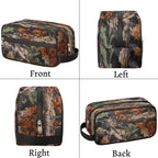 Travel Toiletry Bag for Men Boy Forest Tree Camo Lightweight Cosmetic Makeup Bag Organizer Waterproof Shaving Bag Dopp Kit with Large Capacity for Toiletries and Shaving Accessories