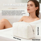 2PCS Makeup Bag Small Cosmetic Pouch for Purse Women Girls Y2k Checkered Make Up Bags