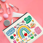 Teacher Appreciation Gifts Makeup Bag, Thank You Gifts for Teacher Cosmetic Bag Zipper Makeup Pouch