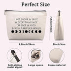 Funny Witchy Gifts for Women Gothic Gift Friends Travel Cosmetic Bag, Witch Gifts Christmas Farewell Friendship Gifts for Women Friends Sister Coworkers Travel Makeup Bags