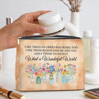 Floral Makeup Bag Gifts for Women What a Wonderful World Floral Butterfly Cosmetic Bag Zipper Makeup Pouch