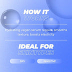Vitamasques Vegan Snail Mucin Serum Moisturizer With Aloe Vera Complex Korean Skin Care- 1.01 fl. oz