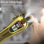 Hair Clippers for Men Professional Hair Trimmer for Men Cordless&Corded Barber Clippers for Hair Cutting & Grooming.Rechargeable Hair Trimmer Kit for Household (Golden)