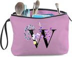 Birthday Inspirational Bridesmaid Proposal Team Small Gifts for Women Mom Aunt Teacher Sister Coworkers Makeup Cosmetic Bag Travel with Mirror Mothers Day Christmas Graduation W