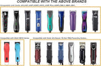 Professional Detachable Replacement Ceramic Blades set,compatible with oster Classic 76/Star-Teq/Power-Teq andi A*dis AGC,BDC,BGC,MBG Series Clippers (size 0A)