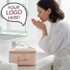 Personalized Cosmetic Bag,Customized Makeup Bag,Large Capacity Toiletry Bags for Traveling Women,Girls,Bridesmaid,with Handle&Divider,Christmas Gifts,Monogrammed Bridesmaid Gifts
