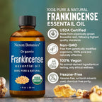 Organic Frankincense Essential Oil 30 ml - Pure, Natural Oils for Aromatherapy, Diffusers, DIY, Candle and Soap Making Scent - Nexon Botanics