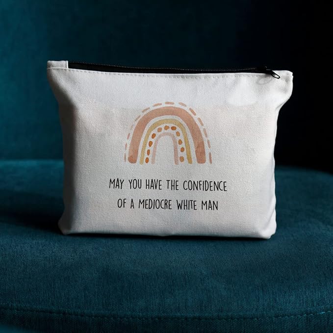 Inspirational Gifts for Women, Feminist Makeup Bag, Intersectional Feminism, Smash The Patriarchy, Feminist Gift, Liberal Gift - May You Have The Confidence Motivational Birthday Christmas Friendship