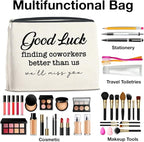 Coworkers Gifts Makeup Bag, Leaving Farewell New Job Gifts for Women Coworker Colleague Employee, Good Luck Finding Better Coworkers Than Us Zipper Makeup Pouch