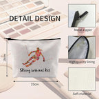 Skiing Survival Kit Ski Themed Makeup Bag - Essential for Skiing Survival Fashionable and Portable Beauty Storage Bag Gifts for Skiers Women