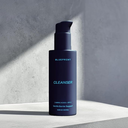 Blueprint Bryan Johnson Gentle Facial Cleanser with SFC & Hyaluronic Acid – Age-Defying Gel Cleanser for Firm, Balanced & Hydrated Skin – Vegan • Fragrance-Free