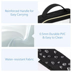 PACKISM TSA Approved Toiletry Bag, 3 Pack Clear Makeup Bags with Handle Large Opening, Clear Toiletry Bags Fit Carry-on Travel Essentials, Quart-sized Travel Bags for Toiletries, Black