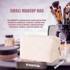 Makeup Bag Small Cosmetic Bags for Purse Women Girls Y2k Checkered Simple Make Up Pouch