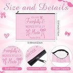 Hillban 36 Pcs Christian Gifts for Women Christian Pink Bow Makeup Bags Bible Verse Cosmetic Bag Inspirational Pencil Case with Zipper Coquette Bowknot Travel Organizer Pouch for Wedding Bachelorette