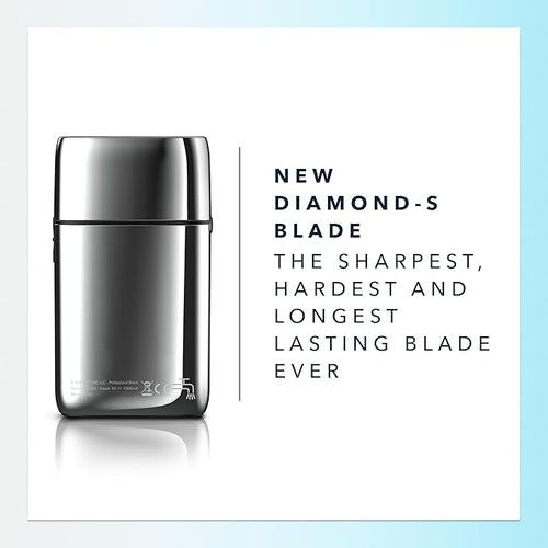 Blade & Stone PS501 Foil Shaver for Men – Dual Foil Cordless Shaver with Graphene-X Blades and 8000 RPM Digital Motor – All-Metal, Rechargeable Wet and Dry Razor – Aviator