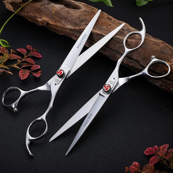 Fenice 7"/7.5" Hair Cutting Scissors - 440C Stainless Steel Sharp Scissors - Haircuts for Men, Women and Children